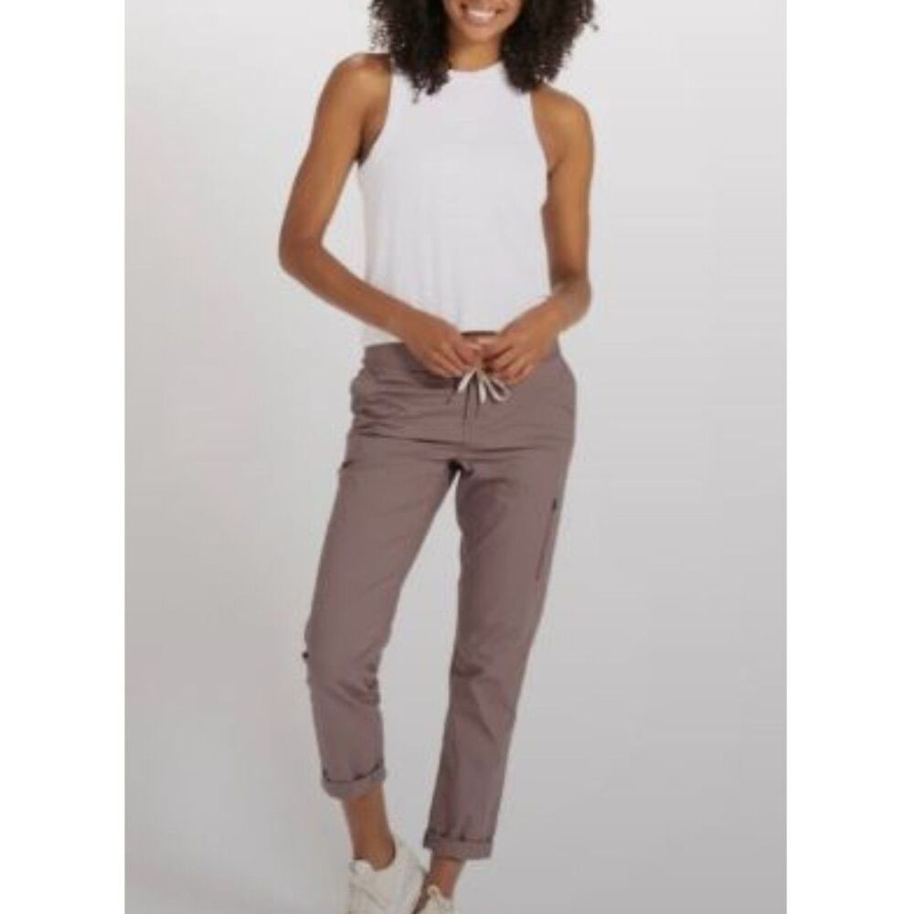 Vuori Women’s Ripstop Pants Dusty Mauve Hiking Golf Travel Outdoors Size M